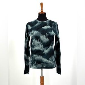 Smartwool Classic Thermal Merino Base Layer Crew in Twilight Foggy Pines Size L